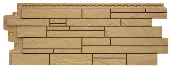 Фасадная панель Grand Line Скала Стандарт песочная купить в Новотроицке