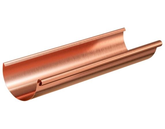 Водосток Aquasistem, система 150/100 - Желоб водосточный медный 3 метра купить в Новотроицке