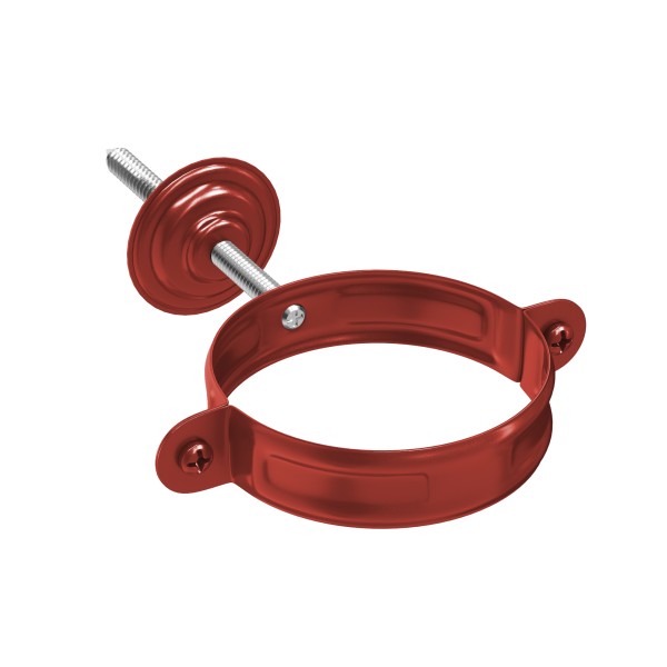 Водосток Aquasistem, система 150x100 - Комплект крепления трубы RR 29 Бургундский купить в Новотроицке