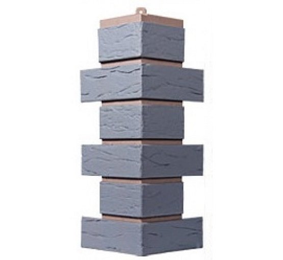 Угол T-Сайдинг-Кирпич Саман Серый купить в Новотроицке