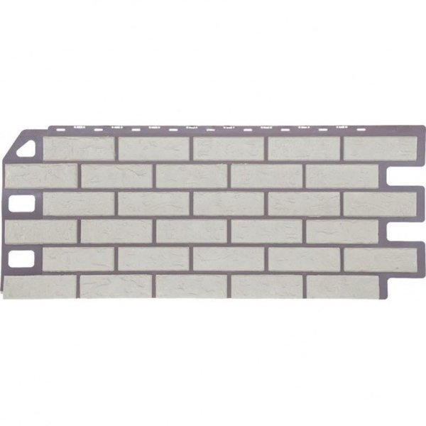 Фасадная панель FineBer, Кирпич, Мелованный белый купить в Новотроицке