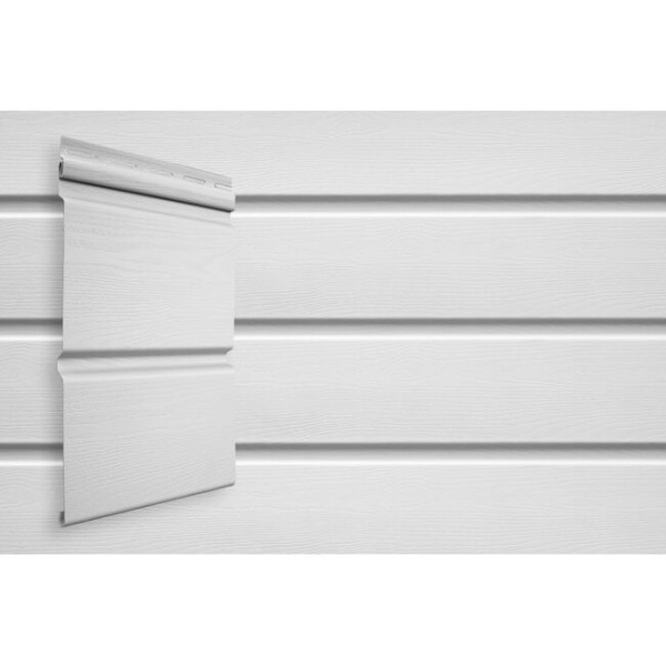 Виниловый сайдинг Grand Line Double-Брус Белый купить в Новотроицке