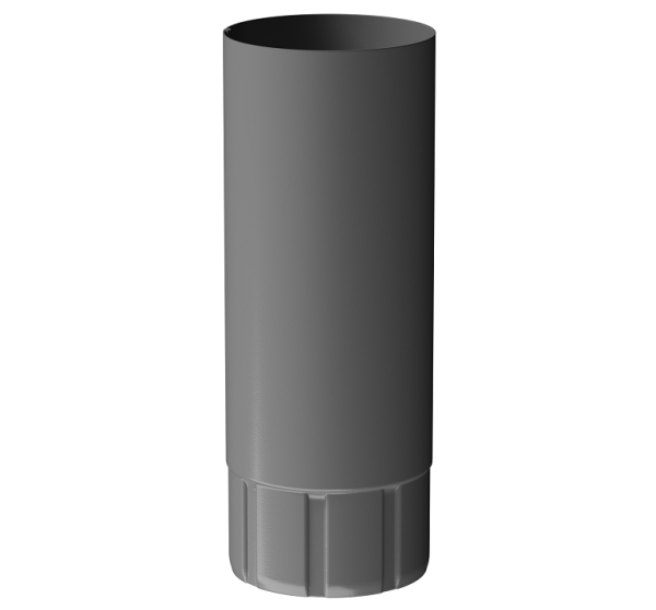 Труба водосточная 1 м D90 Döcke STAL PREMIUM Графит, (RAL 7024) купить в Новотроицке