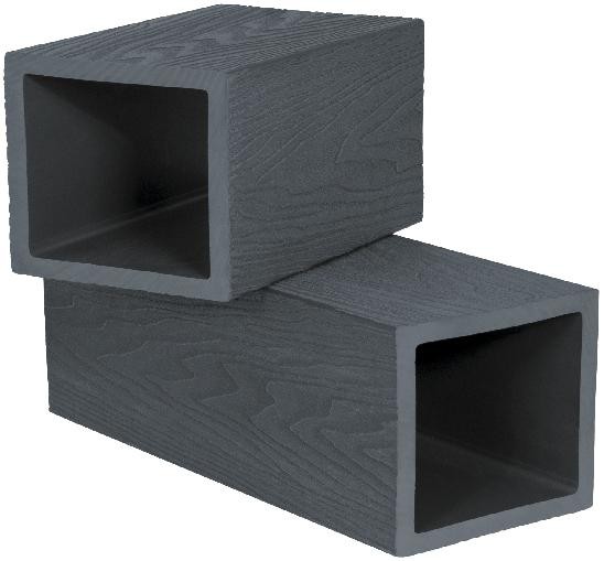 Столб опорный Polivan SINGARAJA 3D фактура дерева, чёрный купить в Новотроицке