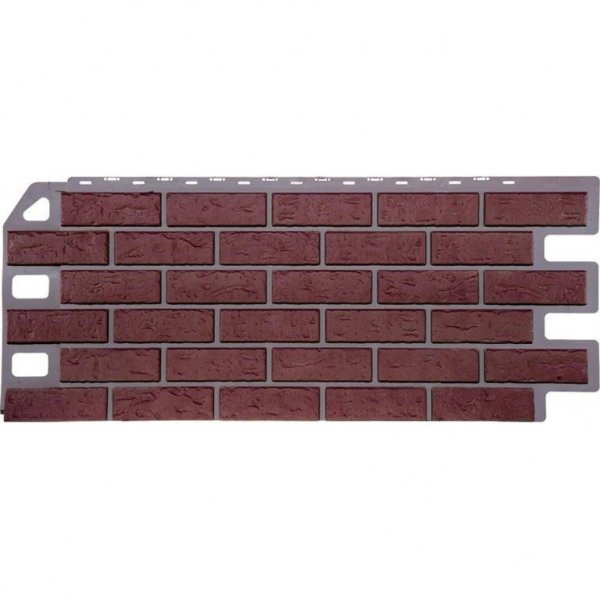 Фасадная панель FineBer, Кирпич, Красный купить в Новотроицке