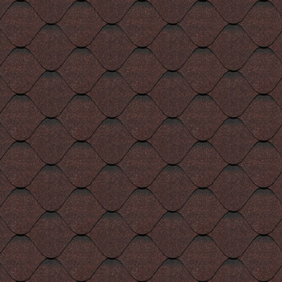 Гибкая черепица PIE / PREMIUM Docke, коллекция Ницца какао