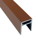 П-профиль Алюминиевый EasyDecking 35x25 Коричневый купить в Новотроицке