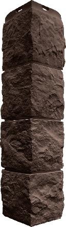 Угол наружный Альта-Профиль Туф ЭКО Коричневый купить в Новотроицке