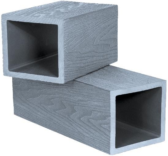 Столб опорный Polivan SINGARAJA 3D фактура дерева, серый купить в Новотроицке