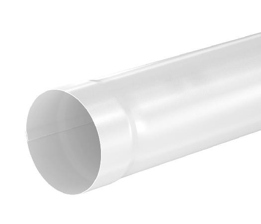 Водосток Aquasistem, система 125x90 - Труба водосточная 1.00м RR 20 Белый купить в Новотроицке