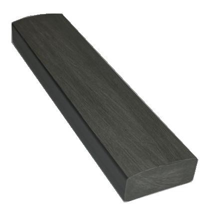 Лавочный брус Ecodecking Некст полнотелый брашированный 70х35 графит (под заказ) купить в Новотроицке