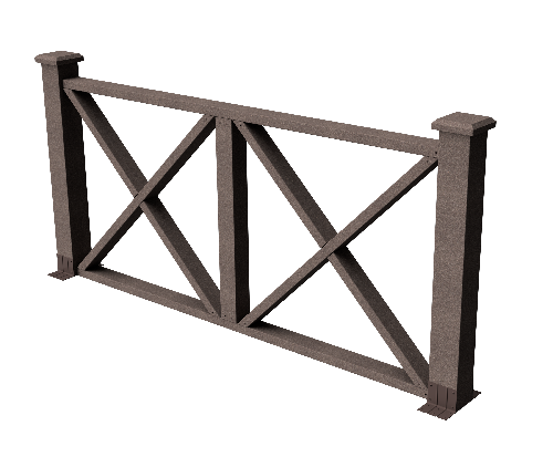 Ограждения декоративное ДПК GRINDERDECO Тауэр венге купить в Новотроицке