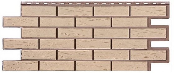 Фасадная панель T-Сайдинг-Кирпич Саман Пустынный купить в Новотроицке