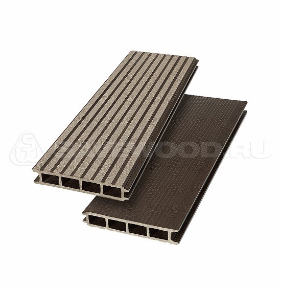 Террасная доска из ДПК SW Ulmus «SaveWood» темно-коричневый купить в Новотроицке