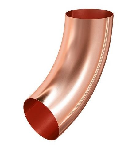 Водосток Aquasistem, система 125x90 - Колено трубы универсальное медное купить в Новотроицке