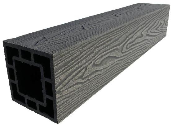 Столб опорный ДПК 3D GardenParkett фактура дерева Графит купить в Новотроицке