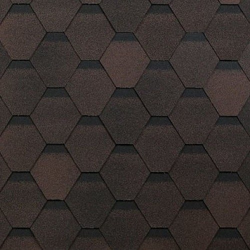 Гибкая черепица Shinglas, коллекция Оптима – Коричневый купить в Новотроицке