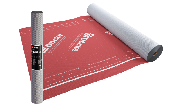 Супердиффузионная мембрана Docke, АT 130 EL трёхслойная, (универсальная с клеевой полосой) купить в Новотроицке