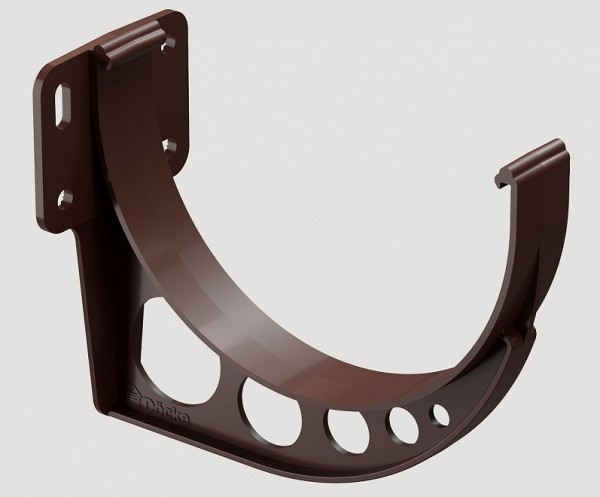 Кронштейн желоба ПВХ Docke STANDART Тёмно-коричневый купить в Новотроицке
