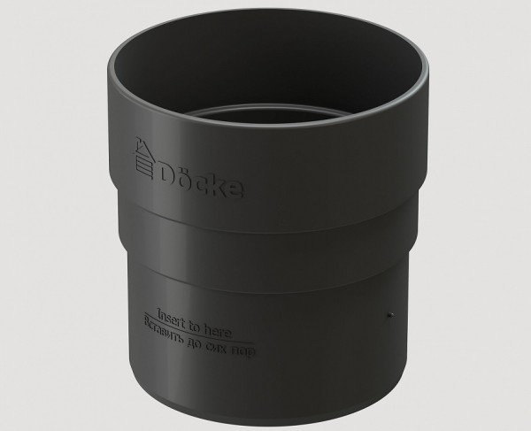 Муфта соединительная ПВХ Docke STANDART серый купить в Новотроицке