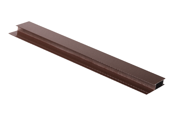 Профиль стыковочный, алюминиевый, бурый купить в Новотроицке