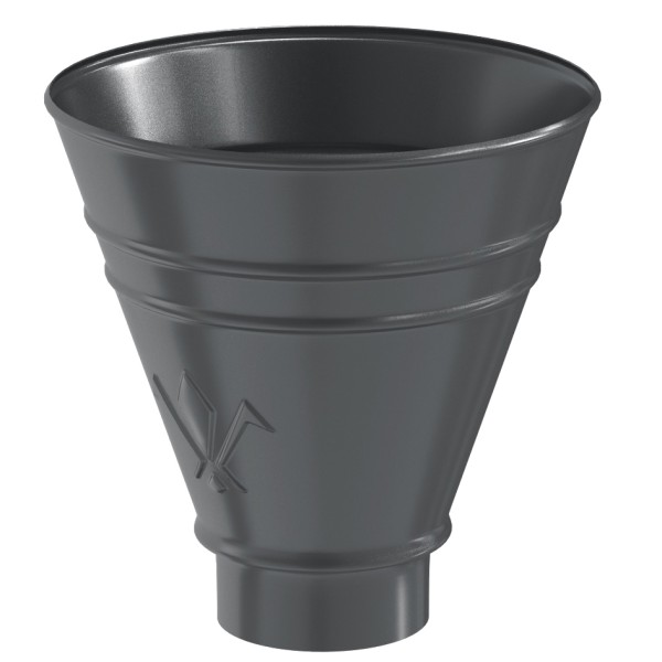 Водосток Aquasistem, система 125x90 - Воронка водосборная круглая RR 23 Маренго купить в Новотроицке