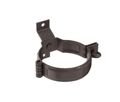 Водосток Aquasistem, система 125x90 - Декоративный хомут трубы под дерево с комплектом крепления RR 32 Тёмно-Коричнневый