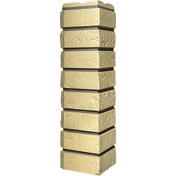 Угол наружный ДАЧНЫЙ Серия Баварский кирпич Песочный купить в Новотроицке