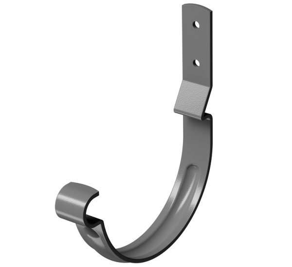 Карнизный крюк короткий (гнутый) D125 Döcke STAL PREMIUM Графит, (RAL 7024) купить в Новотроицке