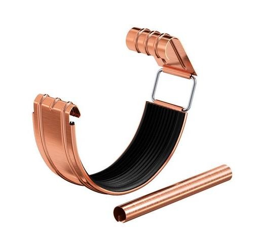 Водосток Aquasistem, система 150/100 - Соединитель желоба с уплотнителем медный купить в Новотроицке