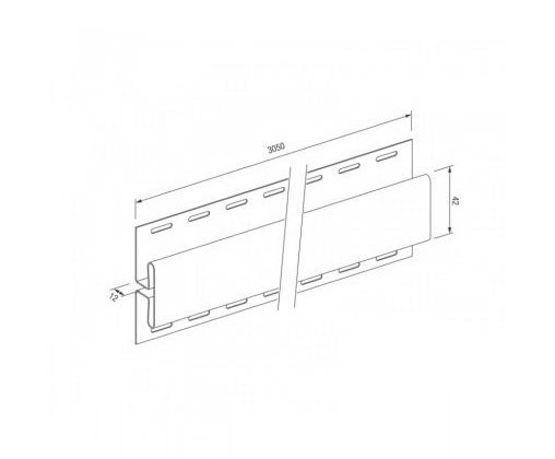 H-профиль для винилового сайдинга VOX STANDART купить в Новотроицке