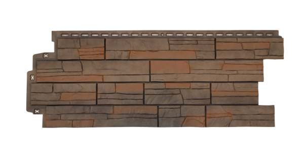 Фасадная панель Grand Line Сланец Элит Сандал купить в Новотроицке