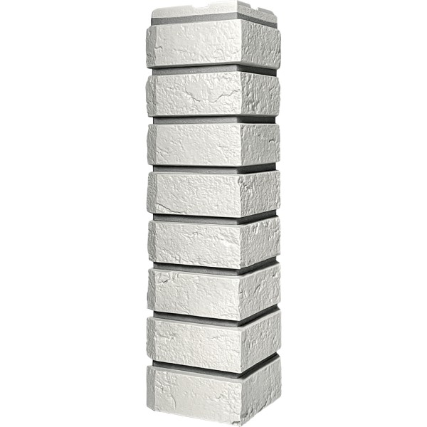 Угол наружный ДАЧНЫЙ Серия Баварский кирпич Белый купить в Новотроицке