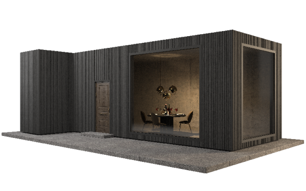 Фасадная панель GRINDERDECO, ДПК,двухсторонняя Серый базальт купить в Новотроицке