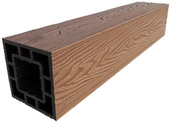 Столб опорный ДПК 3D GardenParkett фактура дерева Светло-коричневый купить в Новотроицке