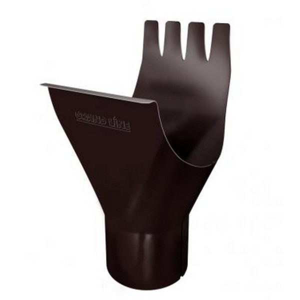 Водосток Grand Line 125x90 – Воронка желоба RAL 8017 купить в Новотроицке