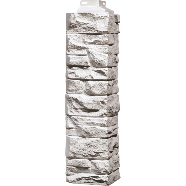 Угол наружный FineBer, Скала, Мелованный белый купить в Новотроицке