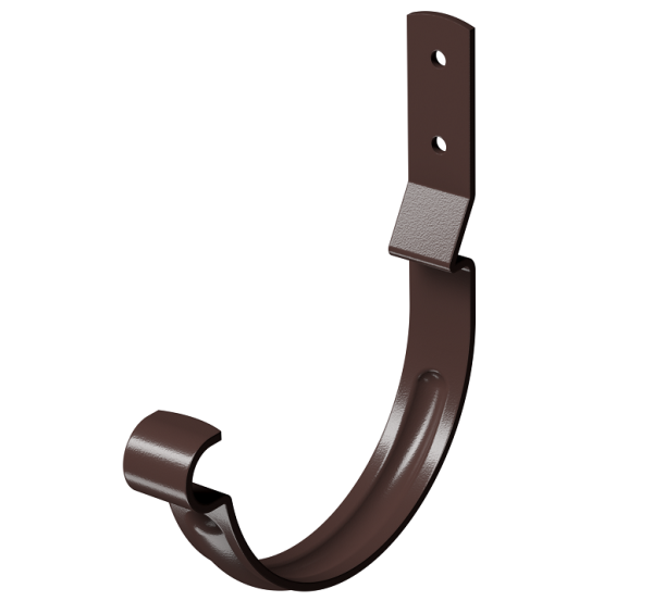 Карнизный крюк короткий (гнутый) D125 Döcke STAL PREMIUM Шоколад, (RAL 8019) купить в Новотроицке