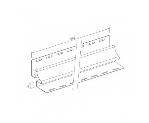 Внутренний угол для винилового сайдинга VOX STANDART купить в Новотроицке