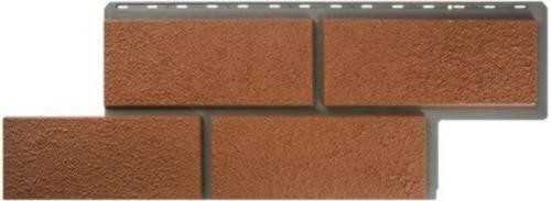 Фасадная панель Альта-Профиль Неаполитанский камень - Терракотовый купить в Новотроицке