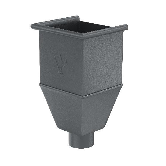 Водосток Aquasistem, Система 150/100 - Воронка_водосборная удлиненая RR 23 Маренго matt купить в Новотроицке