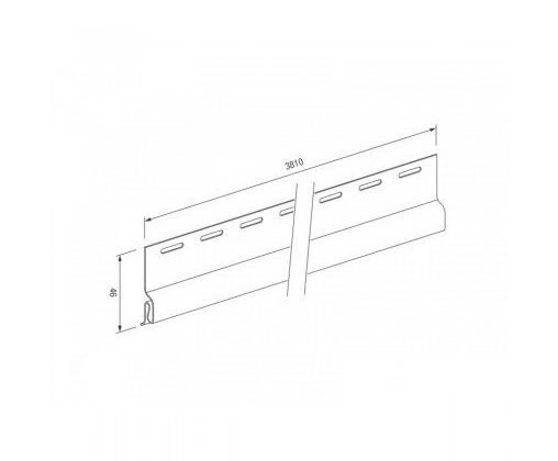 Стартовый профиль для винилового сайдинга VOX STANDART купить в Новотроицке