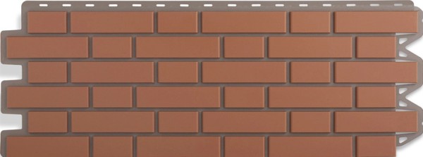 Фасадная панель Альта-Профиль, Кирпич Клинкерный, Красный купить в Новотроицке