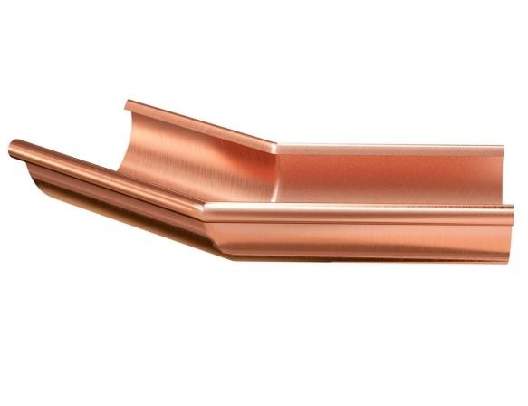 Водосток Aquasistem, система 150/100 - Угол желоба наружный медный 135° купить в Новотроицке