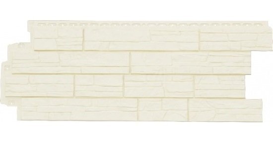 Фасадная панель Grand Line Сланец молочный купить в Новотроицке