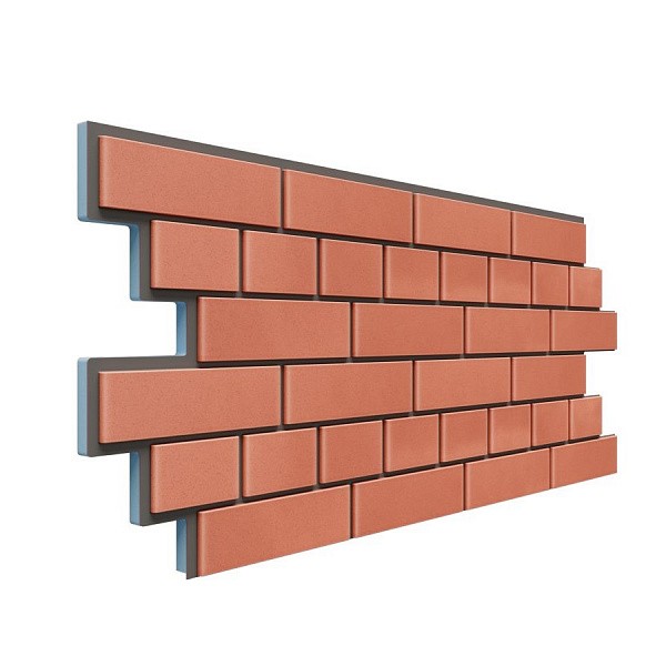 Фасадная термопанель Доломит кирпич 20мм Красный купить в Новотроицке