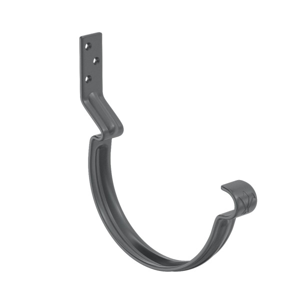 Водосток Aquasistem, система 125x90 - Крюк крепления желоба короткий RR 23 Маренго купить в Новотроицке