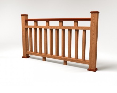 Ограждение из ДПК FG8 терракот купить в Новотроицке