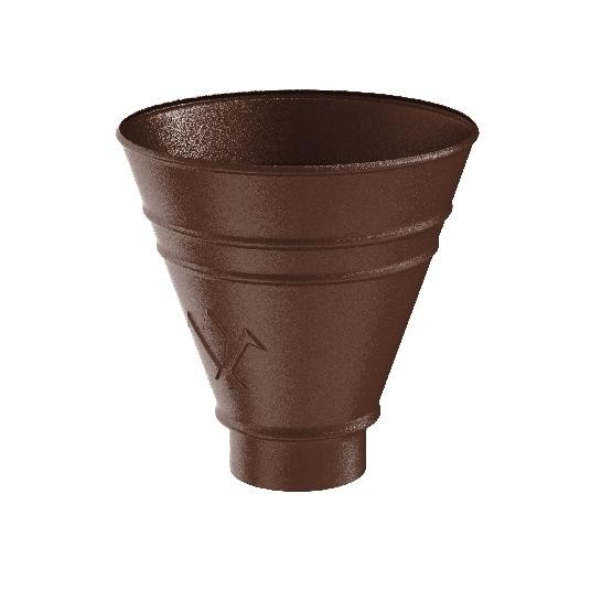 Водосток Aquasistem, Система 150/100 - Воронка водосборная круглая RAL 8017 Коричневый matt купить в Новотроицке