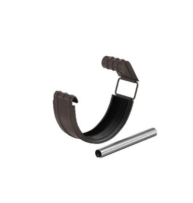 Водосток Aquasistem, система 125x90 - Соединитель желоба с резиновым уплотнителем RR 32 Тёмно Коричневый